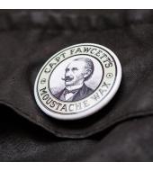 Captain Fawcett Tin Badge "Moustache wax"