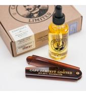 Captain Fawcett Beard kit - Beard Oil & Folding Pocket Beard Comb