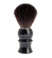 Edwin Jagger Black Fibre Shaving brush, Plastic black