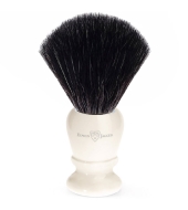 Edwin Jagger Black Fibre Shaving brush, Ivory