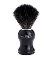 Edwin Jagger Black Fibre Shaving brush, Plastic black