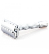 Epsilon DE butterfly razor Matt Silver