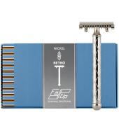 Fatip DE Razor RETRO Nickel plated Opened Comb