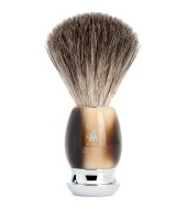  Mühle Shaving brush Vivo Pure badger High-grade resin, Horn brown