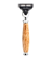 Mühle Purist 3-blade razor Mach3® Karelian masur birch