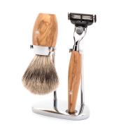  Mühle Shaving set Kosmo Olive wood Mach3