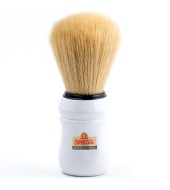 Omega Shaving Brush Boar Bristle White