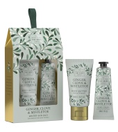 Scottish Fine Soaps Ginger, Clove & Mistletoe Winter Skin Care Duo