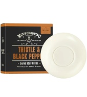 Scottish Fine Soaps Shaving Soap refill Thistle & Black Pepper