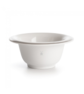 Mühle Shaving bowl porcelain white, with platinum rim